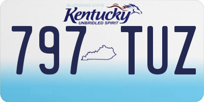KY license plate 797TUZ