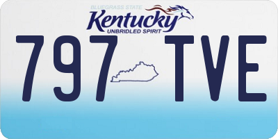 KY license plate 797TVE