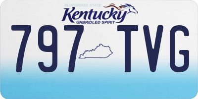 KY license plate 797TVG