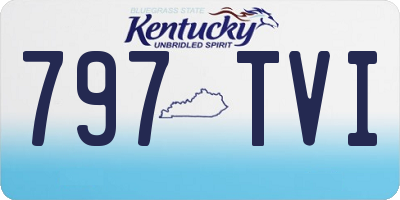 KY license plate 797TVI