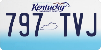 KY license plate 797TVJ