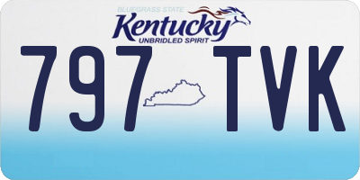KY license plate 797TVK