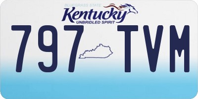 KY license plate 797TVM