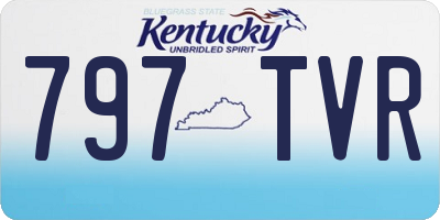 KY license plate 797TVR