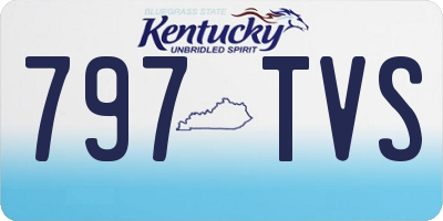 KY license plate 797TVS