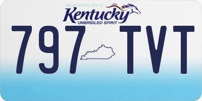 KY license plate 797TVT