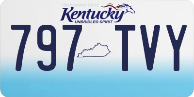 KY license plate 797TVY
