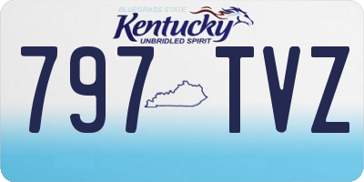 KY license plate 797TVZ