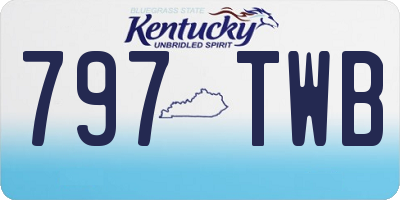 KY license plate 797TWB