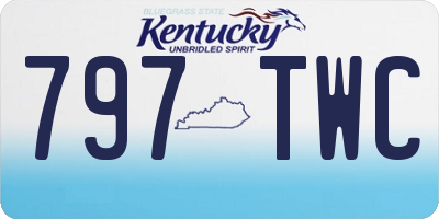 KY license plate 797TWC