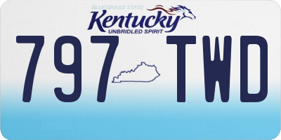 KY license plate 797TWD