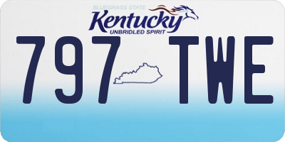 KY license plate 797TWE