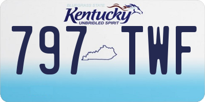 KY license plate 797TWF