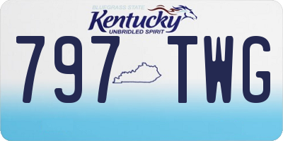KY license plate 797TWG