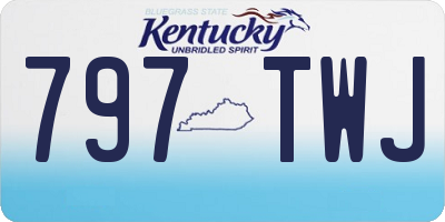 KY license plate 797TWJ