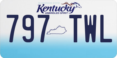 KY license plate 797TWL