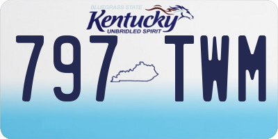 KY license plate 797TWM