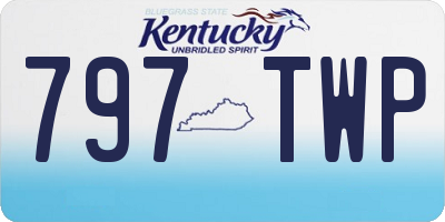 KY license plate 797TWP