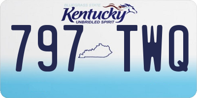 KY license plate 797TWQ