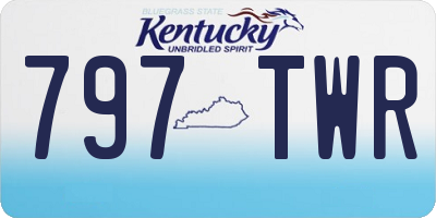 KY license plate 797TWR