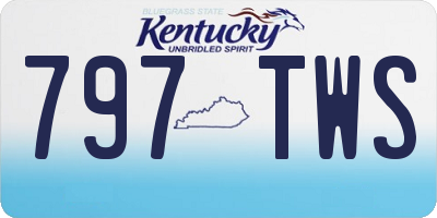KY license plate 797TWS