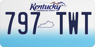 KY license plate 797TWT
