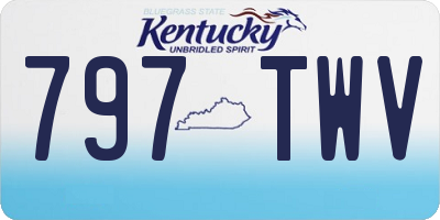 KY license plate 797TWV