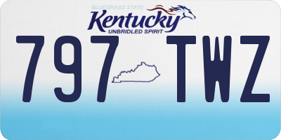 KY license plate 797TWZ