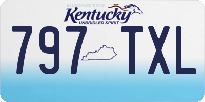 KY license plate 797TXL