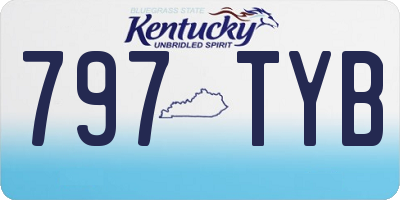 KY license plate 797TYB