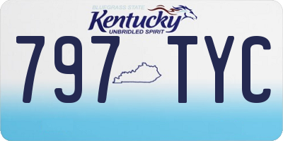 KY license plate 797TYC