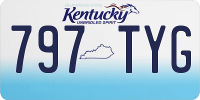 KY license plate 797TYG