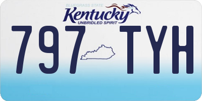 KY license plate 797TYH