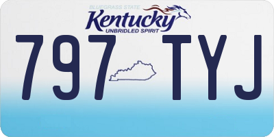 KY license plate 797TYJ
