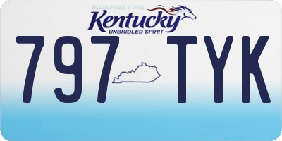 KY license plate 797TYK