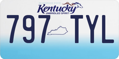 KY license plate 797TYL