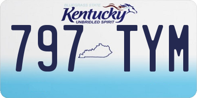 KY license plate 797TYM