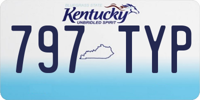 KY license plate 797TYP