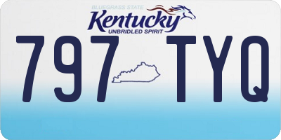 KY license plate 797TYQ