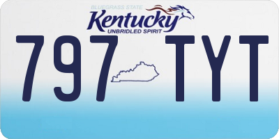 KY license plate 797TYT