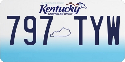 KY license plate 797TYW