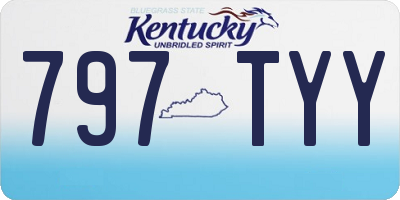 KY license plate 797TYY