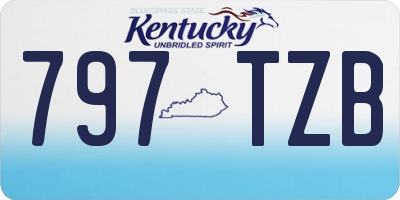 KY license plate 797TZB