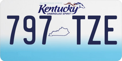 KY license plate 797TZE