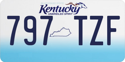 KY license plate 797TZF