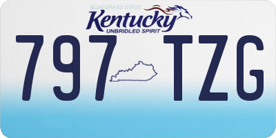 KY license plate 797TZG