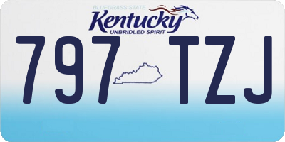 KY license plate 797TZJ