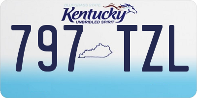 KY license plate 797TZL