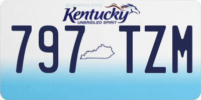 KY license plate 797TZM