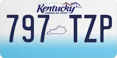 KY license plate 797TZP